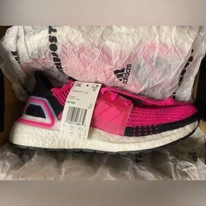 Adidas UltraBOOST 19W Pink and Black Running Shoe